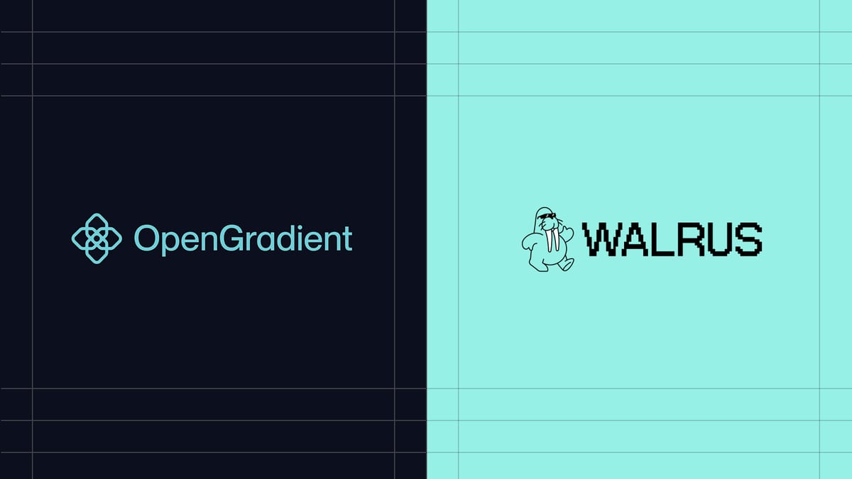 OpenGradient and Walrus logos