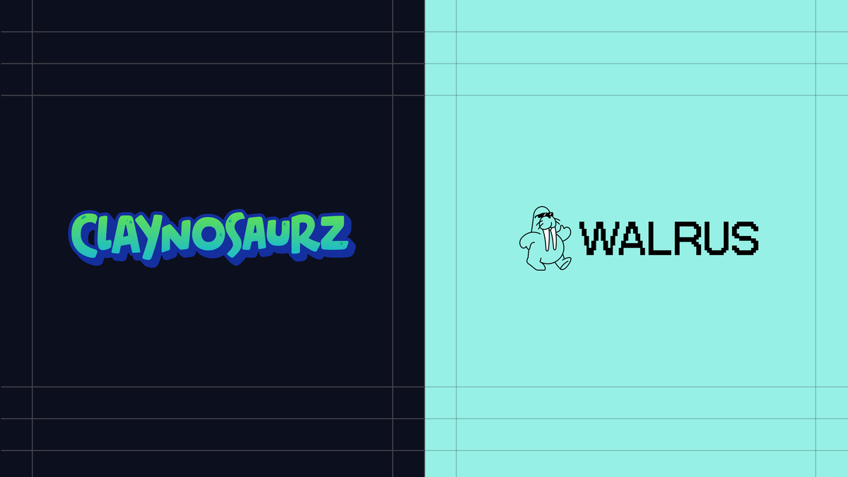 Claynosaurz and Walrus logos
