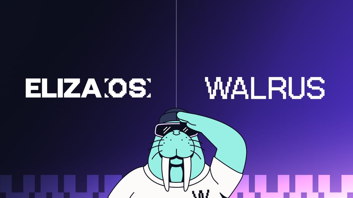 ElizaOS and Walrus logos
