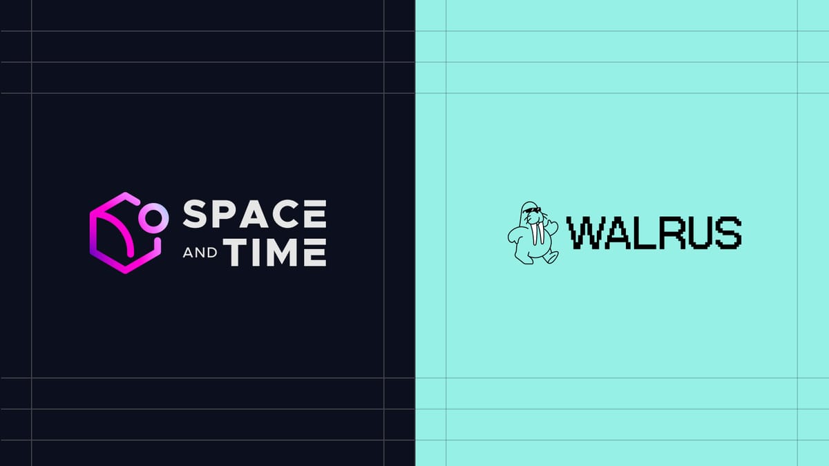 Space and Time, and Walrus logos