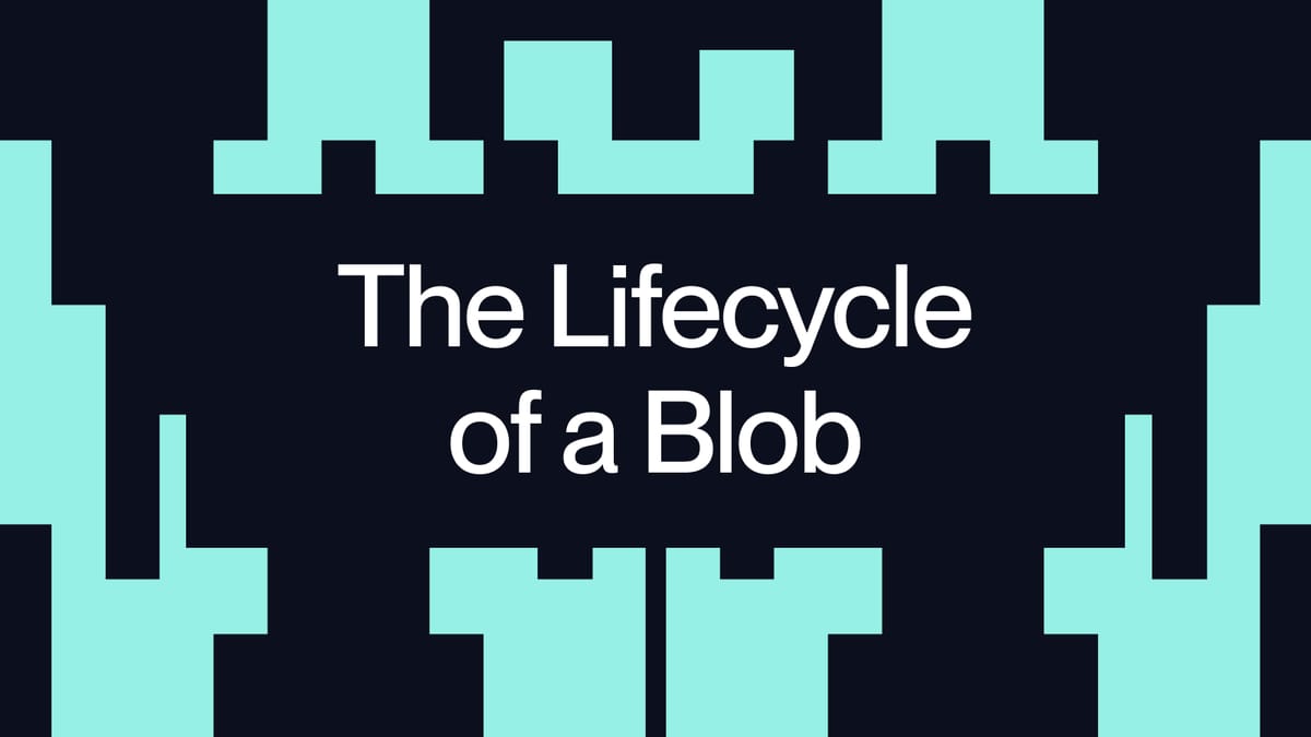 The lifecycle of a blob
