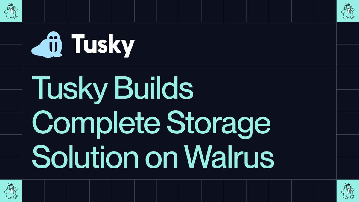 Tusky builds complete storage solution on Walrus