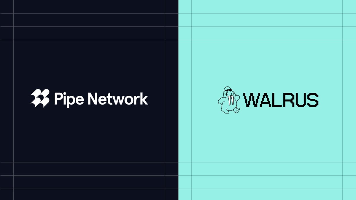 Pipe Network and Walrus logos