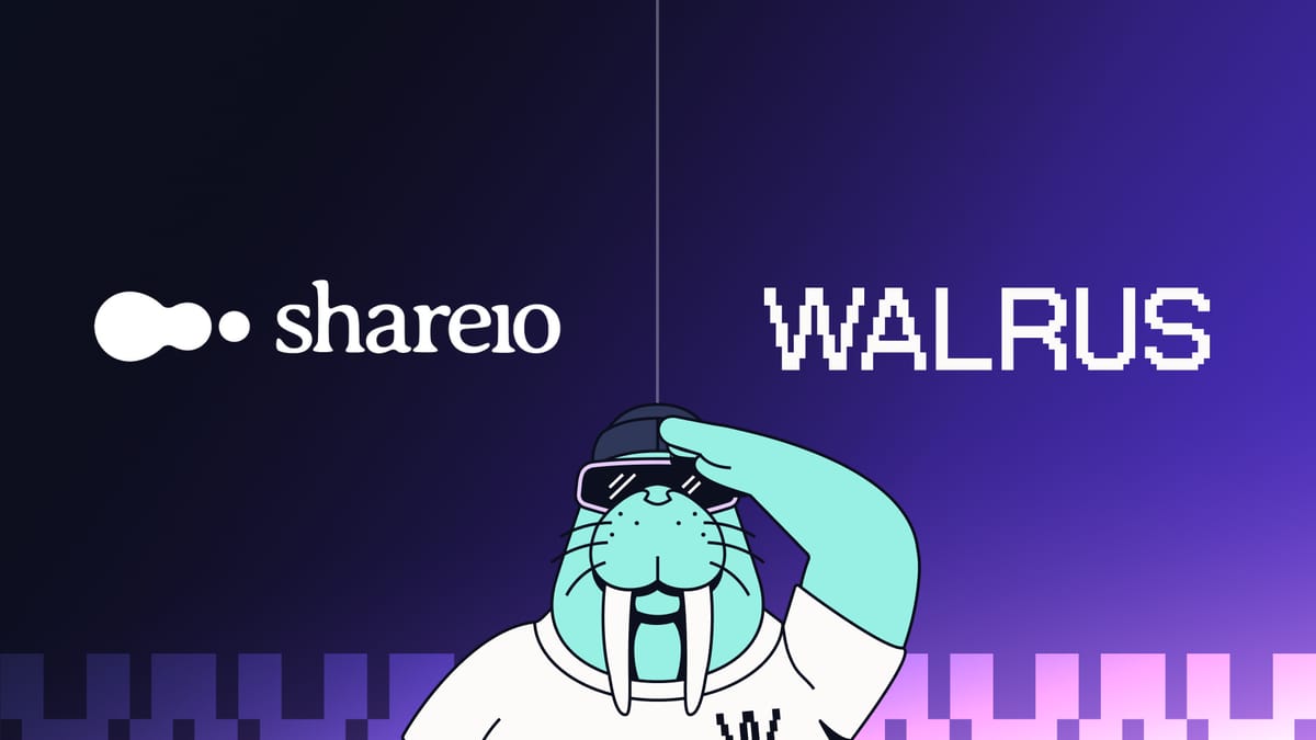 Shareio and Walrus: Where Creator Content Meets Commerce