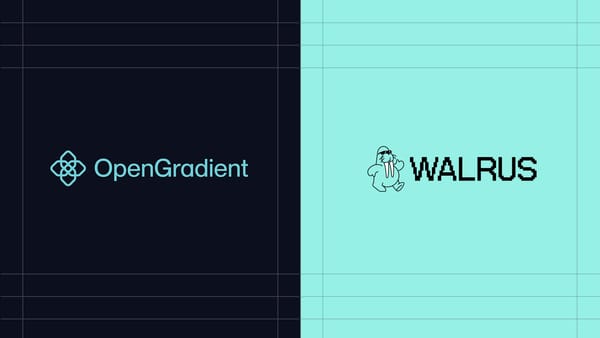 OpenGradient and Walrus logos