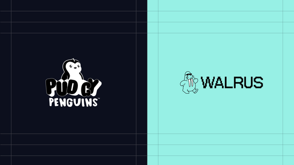 Pudgy Penguins and Walrus logos