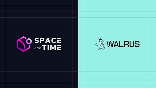 Space and Time, and Walrus logos