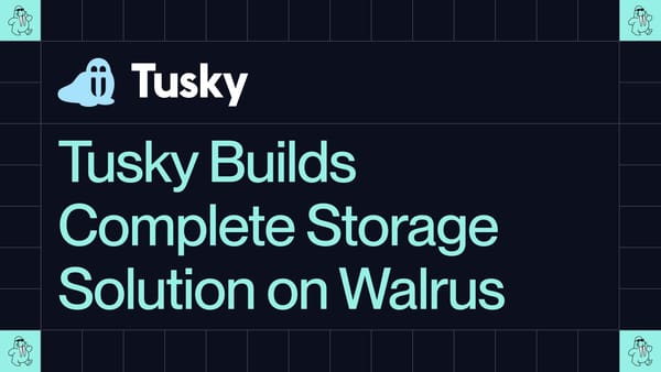 Tusky builds complete storage solution on Walrus