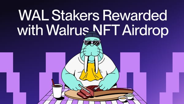 WAL Stakers Rewarded with Walrus NFT Airdrop