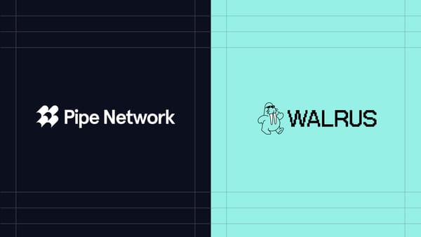 Pipe Network and Walrus logos