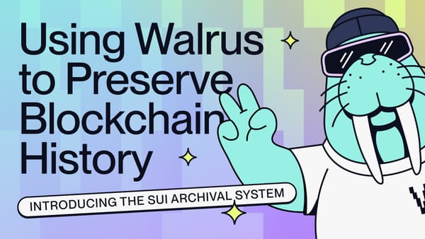 Using Walrus to Preserve Blockchain History
